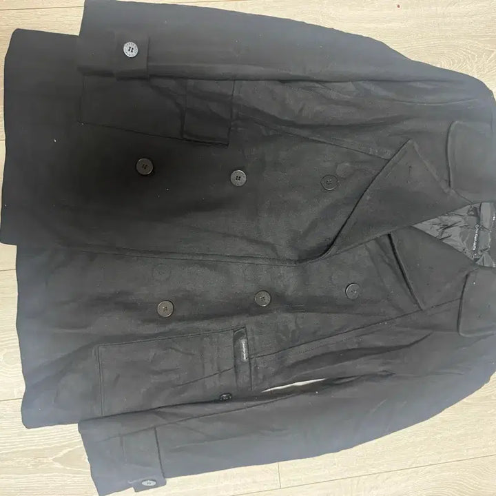 [BUNJANG] Calvin Klein Black Peacoat / 캘빈클라인 블랙 피코트
