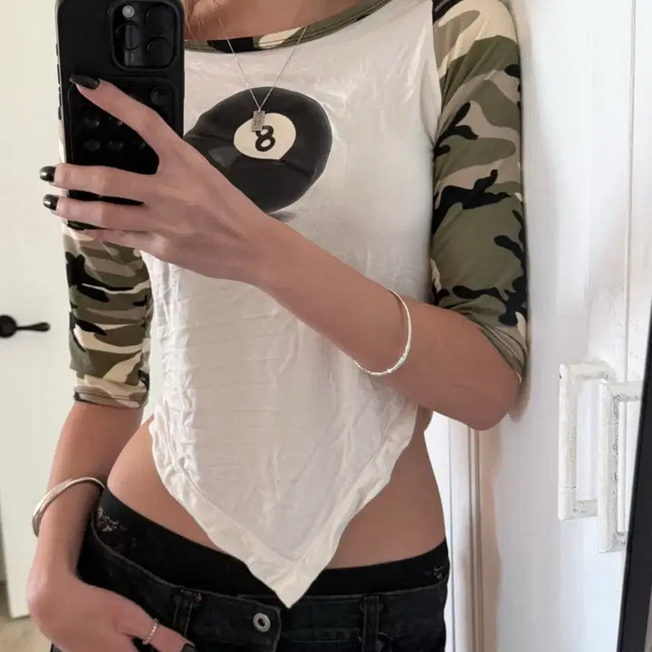 [BUNJANG] omighty 8Ball Camo Top / 오마이티 omighty 8Ball camo top