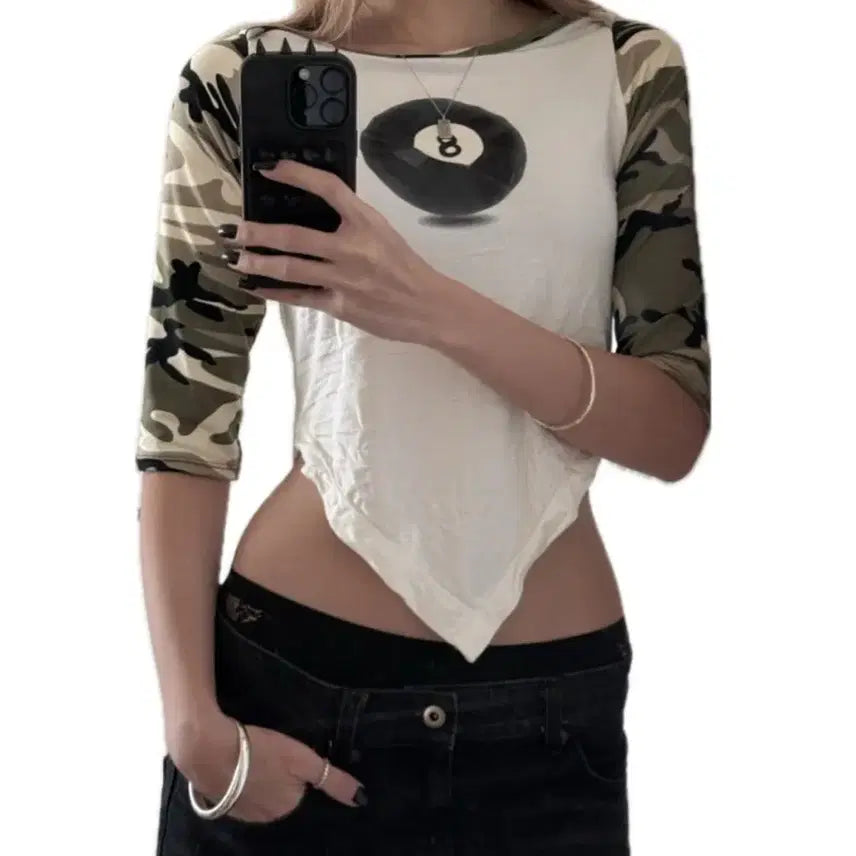 [BUNJANG] omighty 8Ball Camo Top / 오마이티 omighty 8Ball camo top