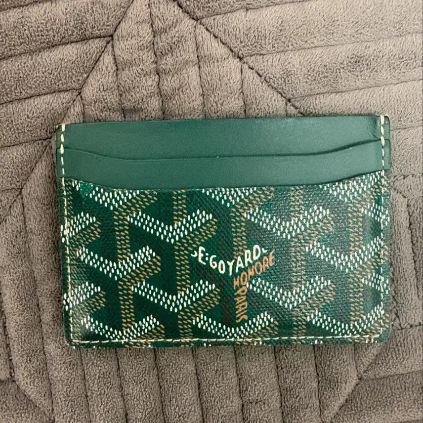 [BUNJANG] Goyard Card Holder Green / 고야드 카드지갑
