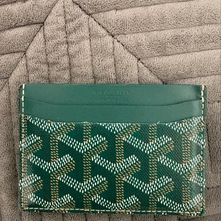 [BUNJANG] Goyard Card Holder Green / 고야드 카드지갑