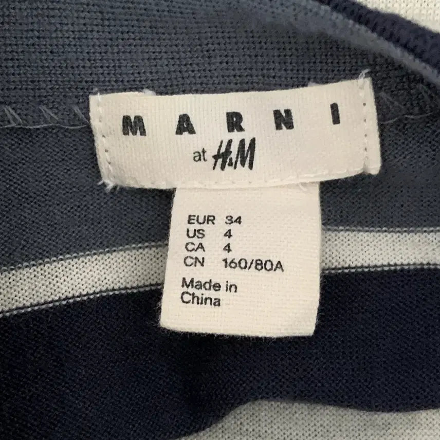 [BUNJANG] Marni x H&amp;M Striped Knit EUR 34 / 마르니 에이치앤엠 콜라보 스트라이프 니트 4455