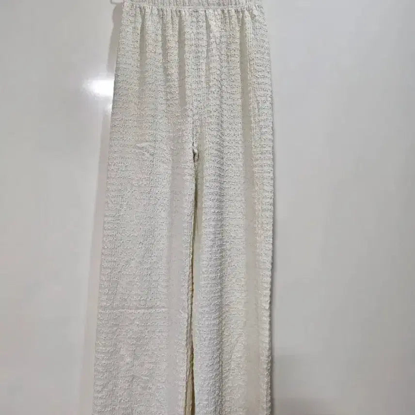 [BUNJANG] Wide Banding Pants (Pink/Ivory) / 핑크색/아이보리 와이드 밴딩 팬츠