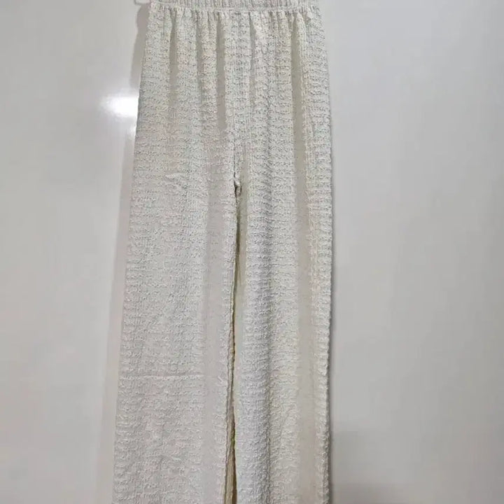 [BUNJANG] Wide Banding Pants (Pink/Ivory) / 핑크색/아이보리 와이드 밴딩 팬츠