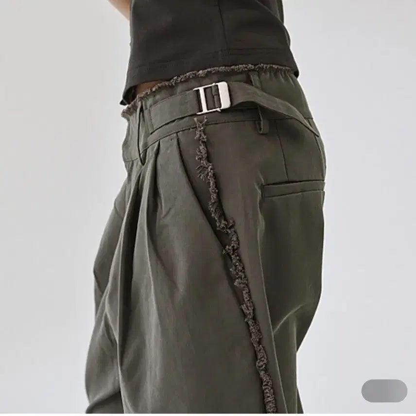 [BUNJANG] Please Project Destroyed Trousers Charcoal / 플리즈프로젝트 디스트로이드 트라우저 차콜