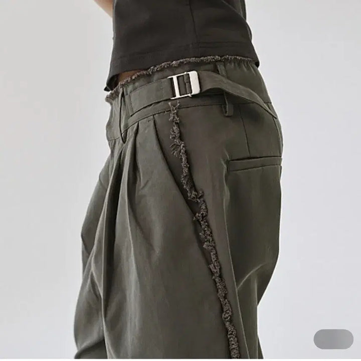 [BUNJANG] Please Project Destroyed Trousers Charcoal / 플리즈프로젝트 디스트로이드 트라우저 차콜