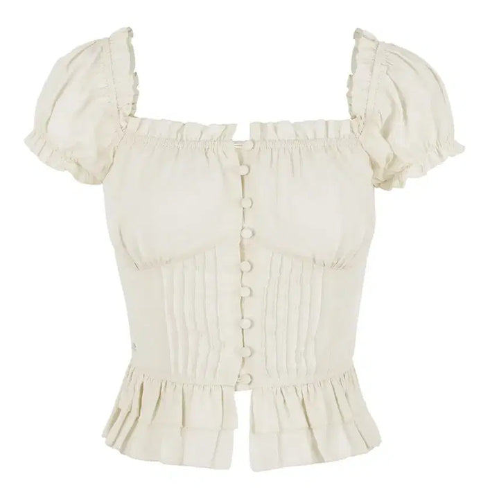 [BUNJANG] Faye Jade Julie Blouse Cream Ivory / 페일제이드 줄리 블라우스 크림아이보리