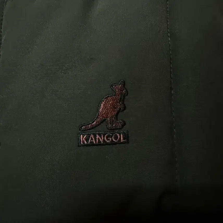 [BUNJANG] Kangol Khaki Padded Vest Jacket L / [L,100]캉골 조끼 패딩 베스트 자켓 카키