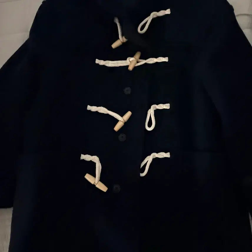[BUNJANG] Covernat Duffle Coat Navy / 커버낫 떡볶이코트