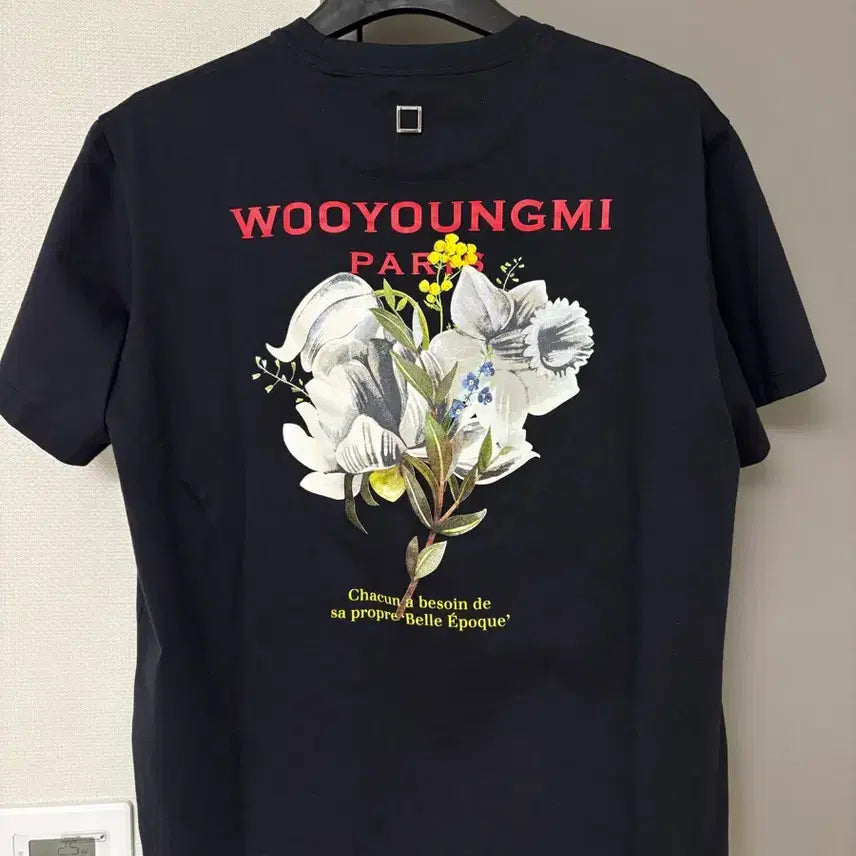 [BUNJANG] Wooyoungmi Navy Flower T-Shirt (Size 48), Solid Grey Butterfly T-Shirt (Size 50) / 우영미 네이비 플라워 티셔츠 48 , 솔리드 그레이 나비 티셔츠 50