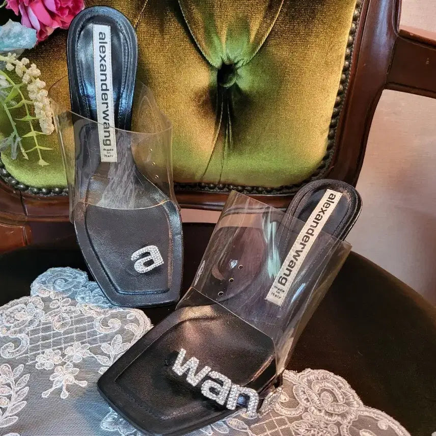 [BUNJANG] Alexander Wang Crystal Clear PVC Strap Sandals / 알렉산더왕 크리스탈  클리어 pvc 스트랩 샌들