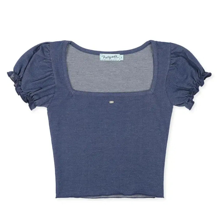 [BUNJANG] Pale Jade Wave Tee Denim Blue / 페일제이드 웨이브티 데님 블루