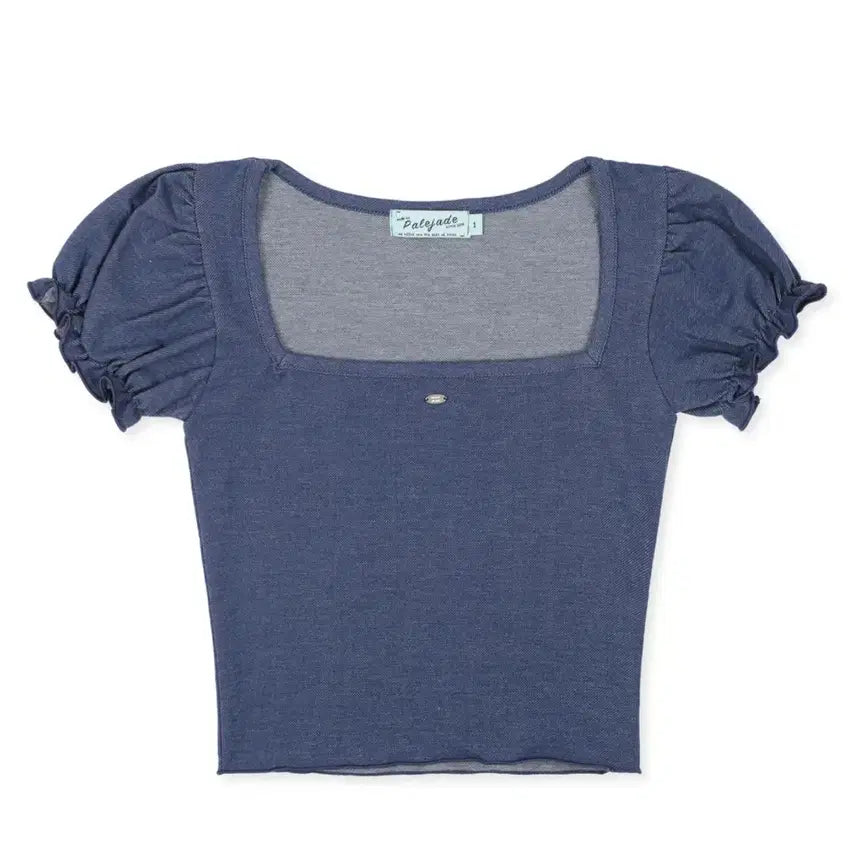 [BUNJANG] Pale Jade Wave Tee Denim Blue / 페일제이드 웨이브티 데님 블루
