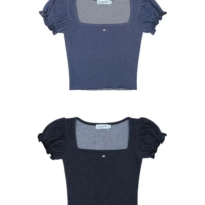 [BUNJANG] Pale Jade Wave Tee Denim Blue / 페일제이드 웨이브티 데님 블루