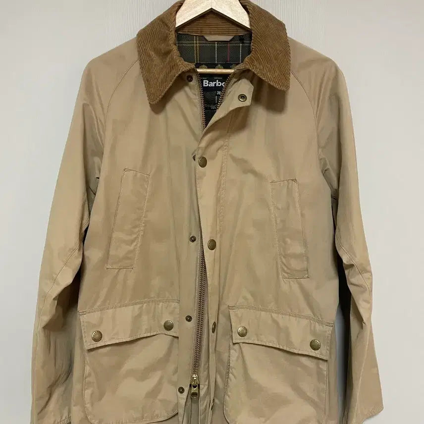 [BUNJANG] Barbour Non-Waxed Jacket Beige / 바버 논왁스 자켓 베이지