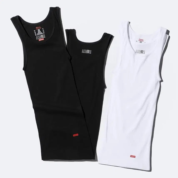 [BUNJANG] Supreme x MM6 Maison Margiela Hanes Tank Top (Black, Size M) / 슈프림 x MM6 메종마르지엘라 헤인즈 탱크탑