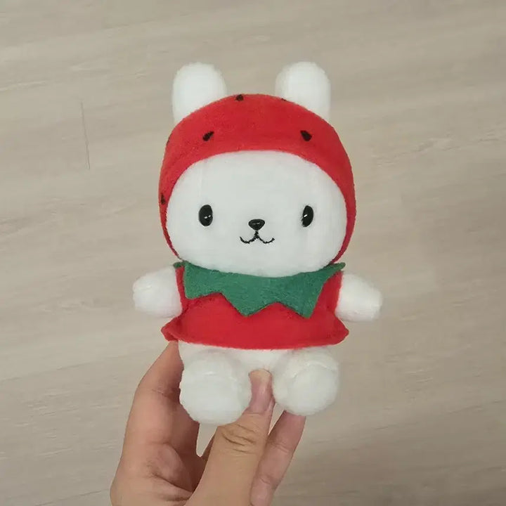 [BUNJANG] Amuse Usakids Strawberry Classic Vintage Rabbit Plush Doll (14cm) / 5월까지 판매) 어뮤즈 우사즈킨 딸기 고전 빈티지 토끼 인형