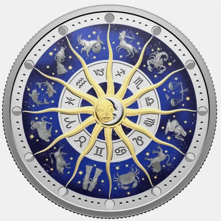 [BUNJANG] Canada 12 Zodiac Constellations Silver Coin (2 Troy Ounce, 0.9999 Fine Silver) / 12궁 별자리 기념 주화 실버 코인