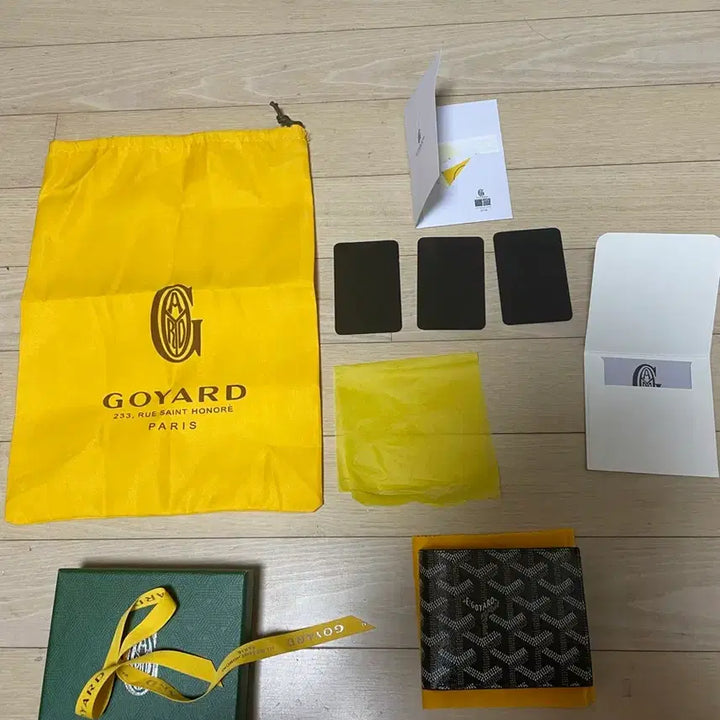 [BUNJANG] Goyard Bifold Wallet Black / 고야드 반지갑 블랙 + 풀세트