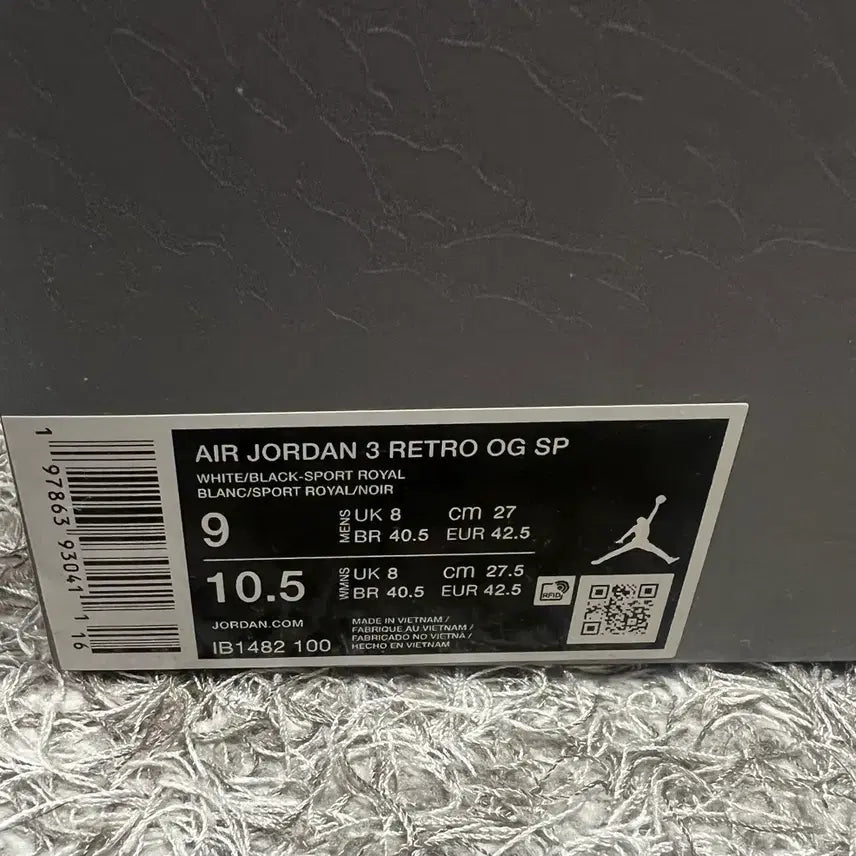 [BUNJANG] Nike Jordan 3 Retro Seoul 2.0 (New) / 나이키 조던3 레트로 서울 2.0 270(새상품)