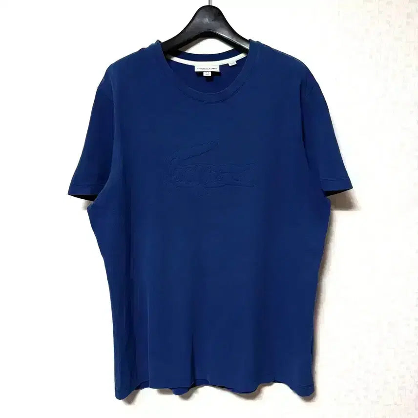 [BUNJANG] Lacoste Big Logo Short Sleeve T-Shirt Blue M / [M,95]라코스테 빅로고 반팔티 블루 lacoste