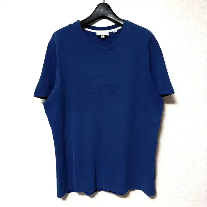 [BUNJANG] Lacoste Big Logo Short Sleeve T-Shirt Blue M / [M,95]라코스테 빅로고 반팔티 블루 lacoste