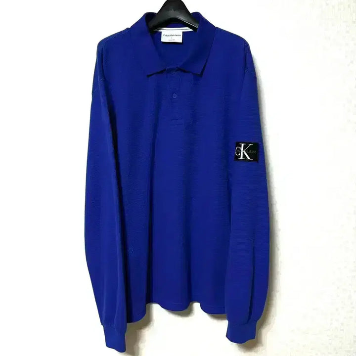 [BUNJANG] Calvin Klein Jeans Long Sleeve Polo Shirt L / [L,100]캘빈클라인진스 카라티 긴팔티 오버핏