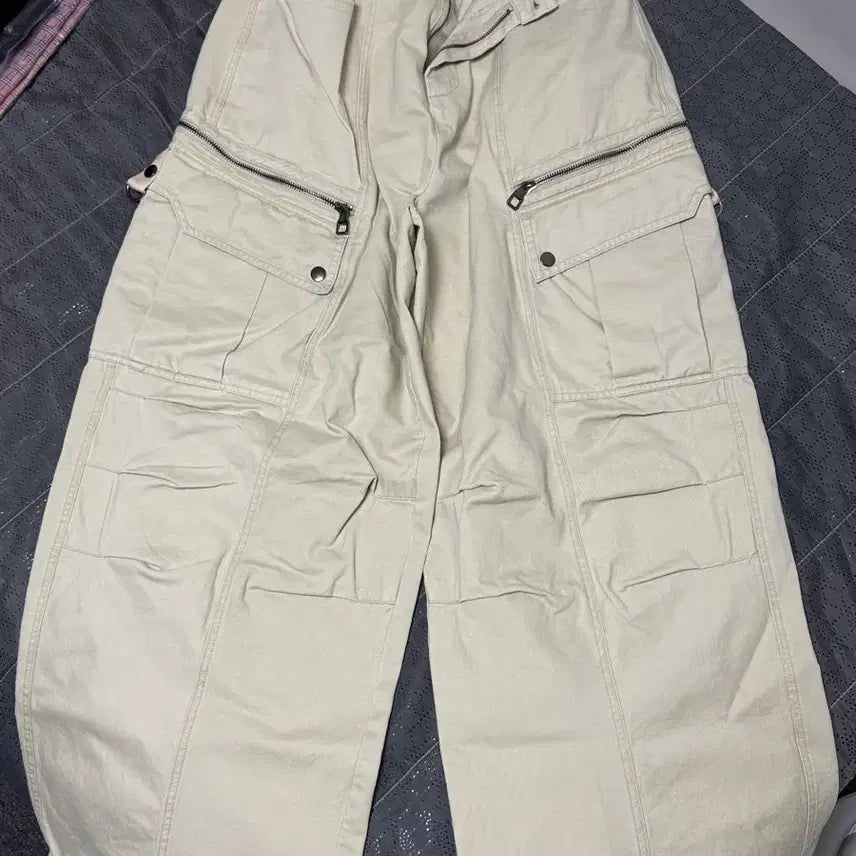 [BUNJANG] Zipper Cargo Pants / (새상품)지퍼 카고 바지 팬츠