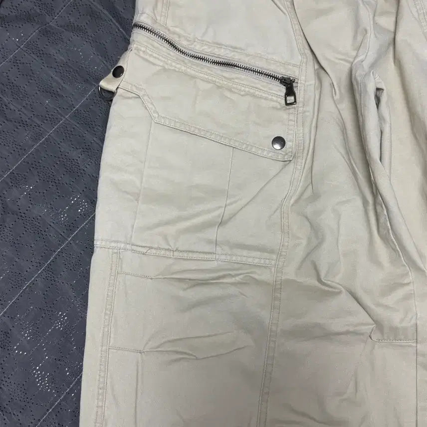 [BUNJANG] Zipper Cargo Pants / (새상품)지퍼 카고 바지 팬츠