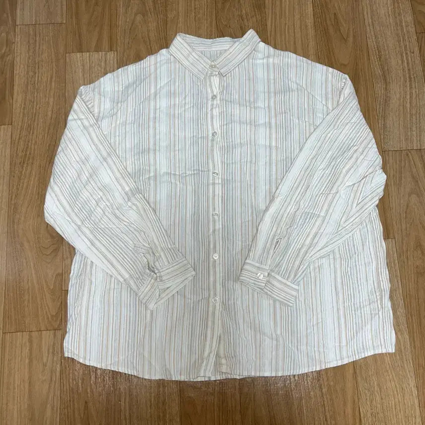 [BUNJANG] 66Girls Vertical Oversized Fit Shirt / 육육걸즈 버티컬 오버핏 셔츠