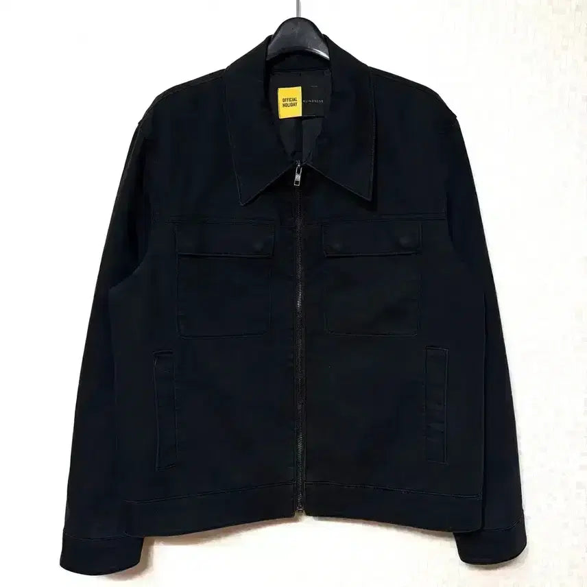 [BUNJANG] Official Holiday Collaboration Zip-Up Jacket - Black (Size 95) / [M,95]오피셜홀리데이 콜라보 집업 자켓 블랙