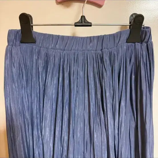 [BUNJANG] Blue Flare Banding Long Skirt / 1회착 플레어 밴딩 롱스커트