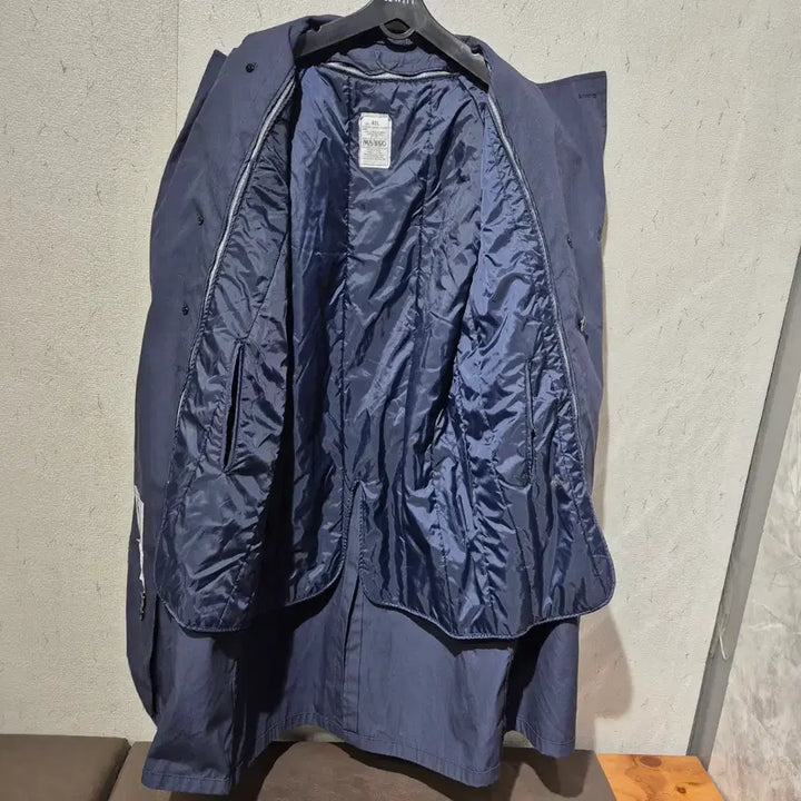 [BUNJANG] US Navy Original Trench Long Coat / 미군 오리지널 네이비 트렌치 롱코트