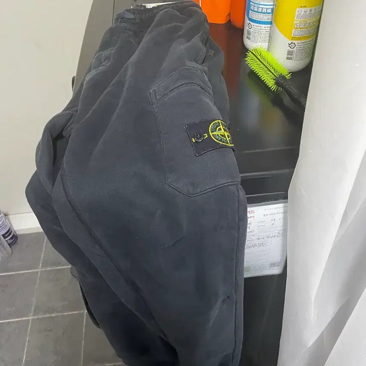 [BUNJANG] Stone Island Black Training Pants / 스톤아일랜드 블랙 트레이닝 바지