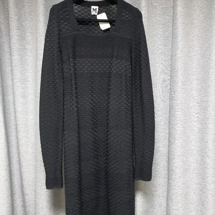 [BUNJANG] M Missoni Black Knit Long Dress / 엠 미쏘니 M Missoni 독보적인 니트 긴팔마디롱원피스 4 s~m