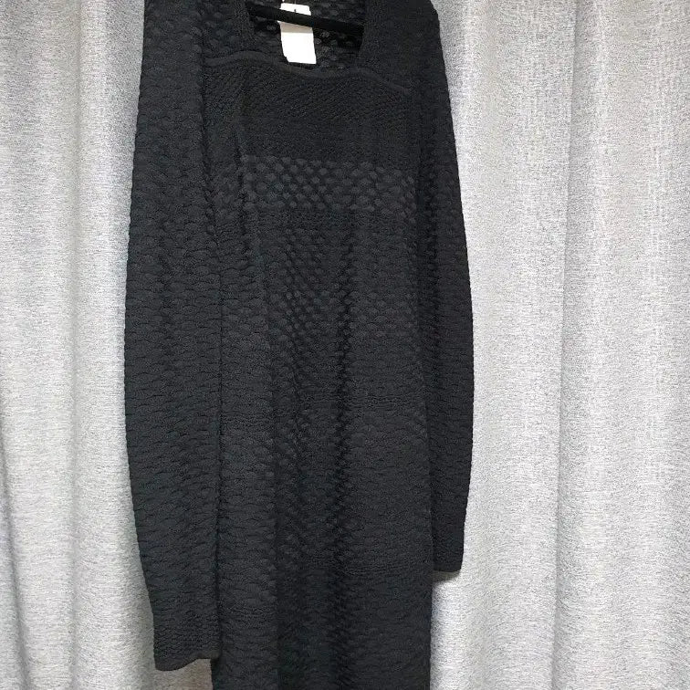[BUNJANG] M Missoni Black Knit Long Dress / 엠 미쏘니 M Missoni 독보적인 니트 긴팔마디롱원피스 4 s~m