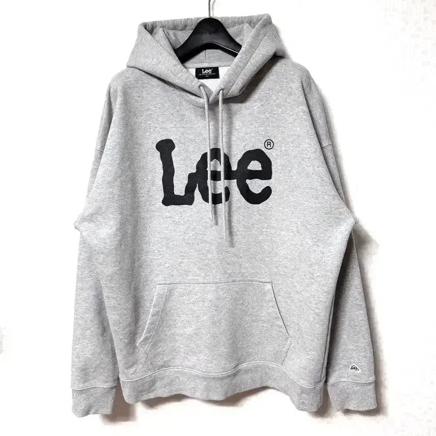 [BUNJANG] Lee Big Logo Hoodie Oversized Grey / [L,100]Lee 빅로고 후드티 오버핏 그레이