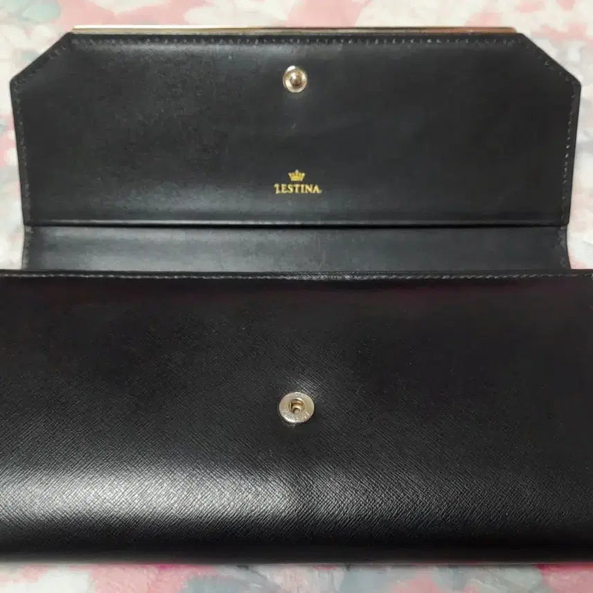 [BUNJANG] Black Leather Long Wallet / 장지갑