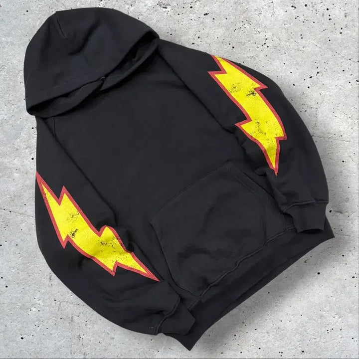 [BUNJANG] Insane Garage Biker Black Motorcycle Printing Hoodie / [L] 인세인개러지 바이커 블랙 오토바이 프린팅 후드티