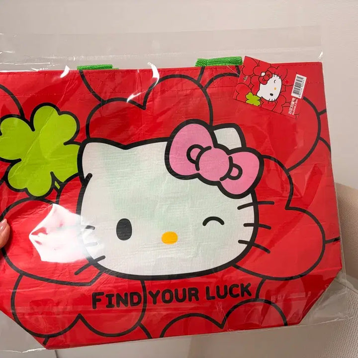 [BUNJANG] Seven Eleven Hello Kitty Reusable Bag Eco Bag / 세븐일레븐 헬로키티 리유저블백 에코백 새상품