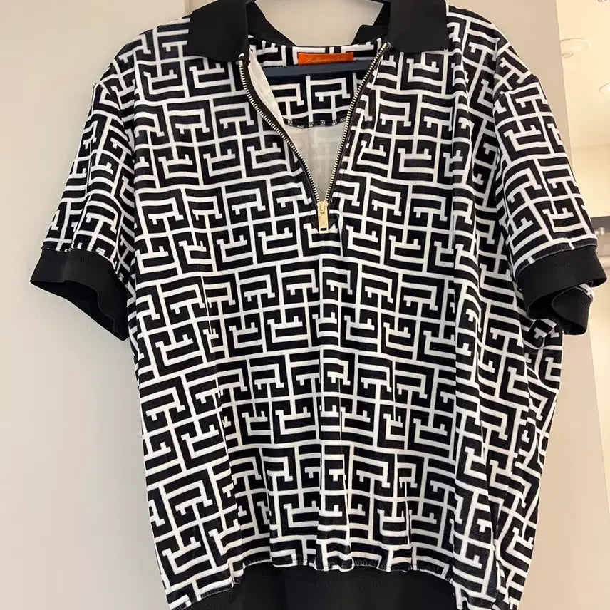 [BUNJANG] Rafinato Velvet RT Monogram Training Set-up White Size 52 / 라피나토 벨벳 RT모노그램 트레이닝셋업 52