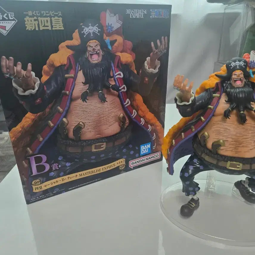 [BUNJANG] One Piece Ichiban Kuji Master Stars Piece Marshall D. Teach Blackbeard Figure with Acrylic Base / (아크릴베이스포함)원피스 제일복권 B상 신사황 마샬 D 티치 검은수염