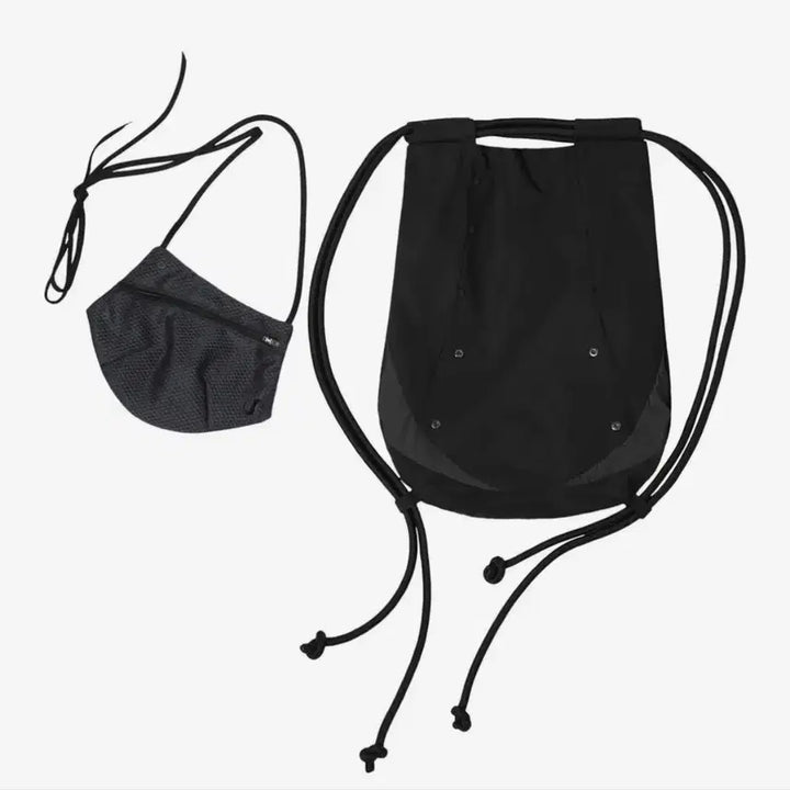 [BUNJANG] OHOS Detachable Pocket Gym Sack Bag - Black / 착샷O)오호스 Detachable Pocket Gym Sack/Black