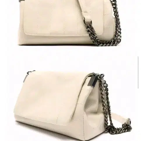 [BUNJANG] Zara Rock Flap Mini Cream / 자라 락플랩 미니 크림