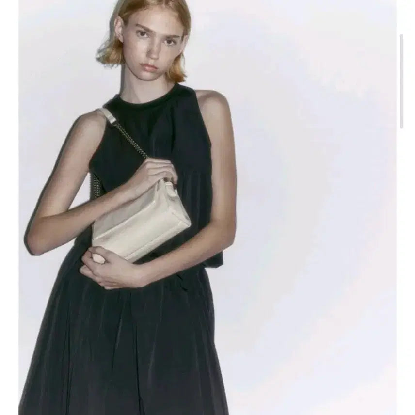 [BUNJANG] Zara Rock Flap Mini Cream / 자라 락플랩 미니 크림