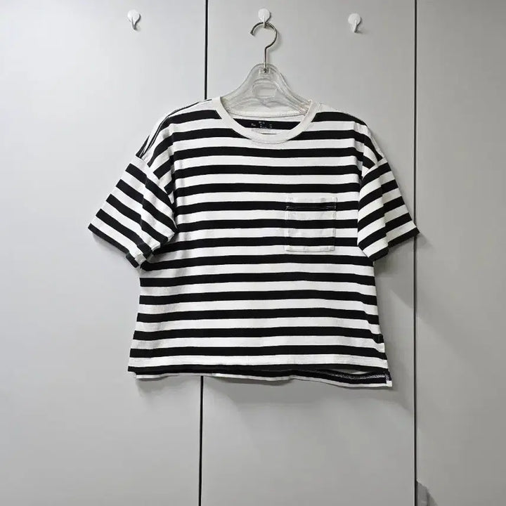 [BUNJANG] Striped Cotton T-Shirt / 일본수입 스트라이프 티셔츠 55-66