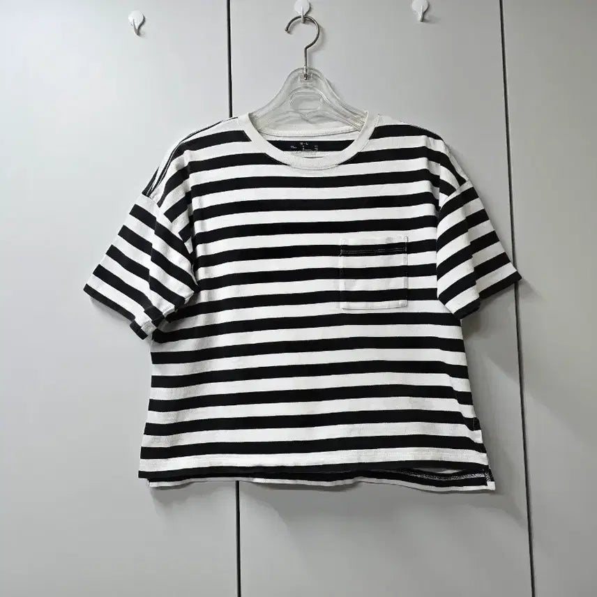 [BUNJANG] Striped Cotton T-Shirt / 일본수입 스트라이프 티셔츠 55-66