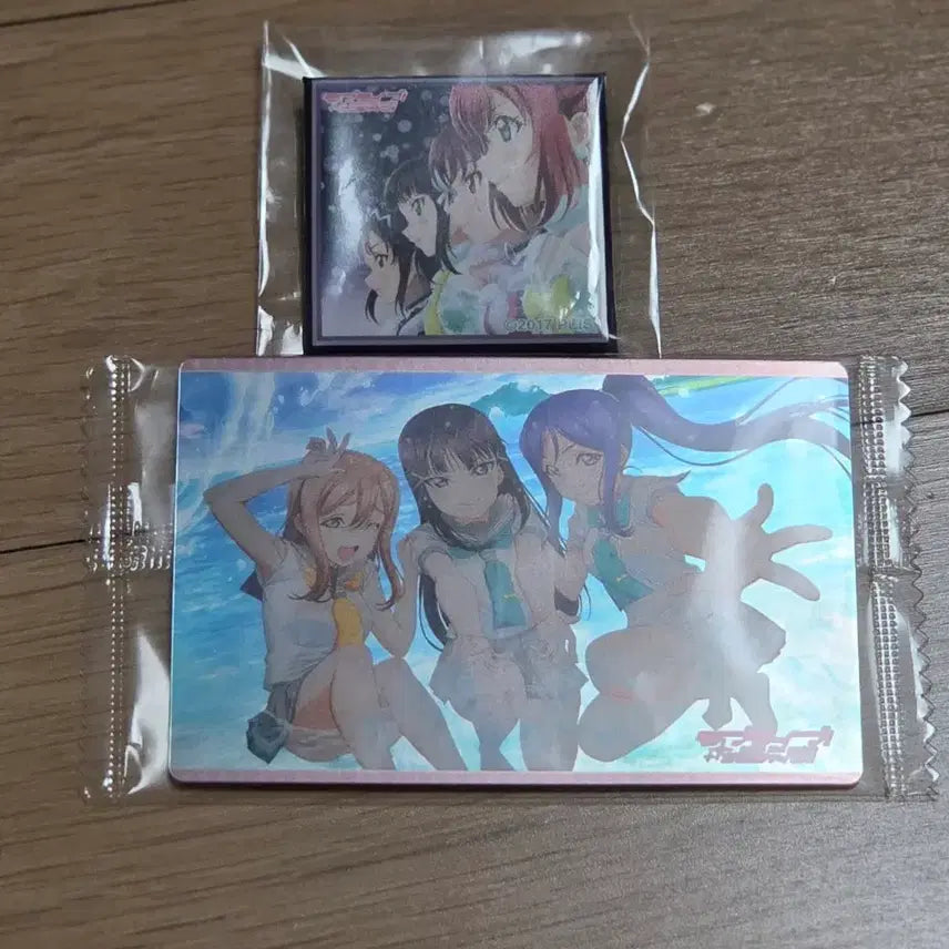 [BUNJANG] Love Live! Sunshine!! Kurosawa Dia, Ruby, Hanamaru Wafer Card &amp; Badge Bundle Set / 러브라이브 선샤인 뱃지 웨하스 카드 쿠로사와 다이아 루비 하나마루