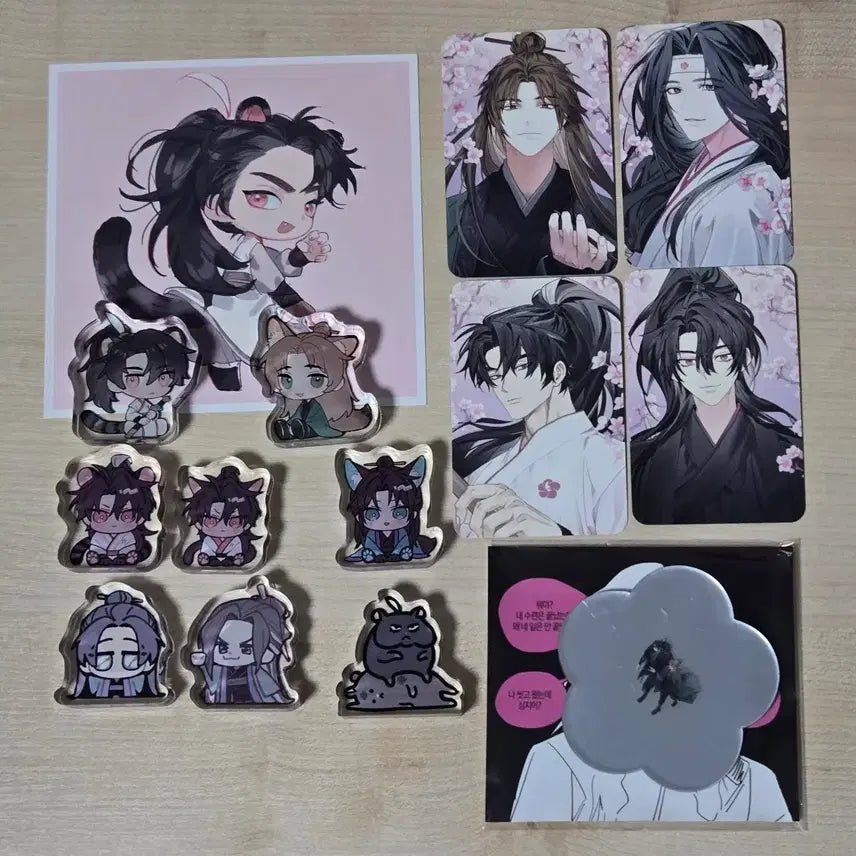 [BUNJANG] Hwansan Gwihan Acrylic Stands &amp; Photocard Bundle Set / 화산귀환 아크릴 코롯토, 포토카드 일괄