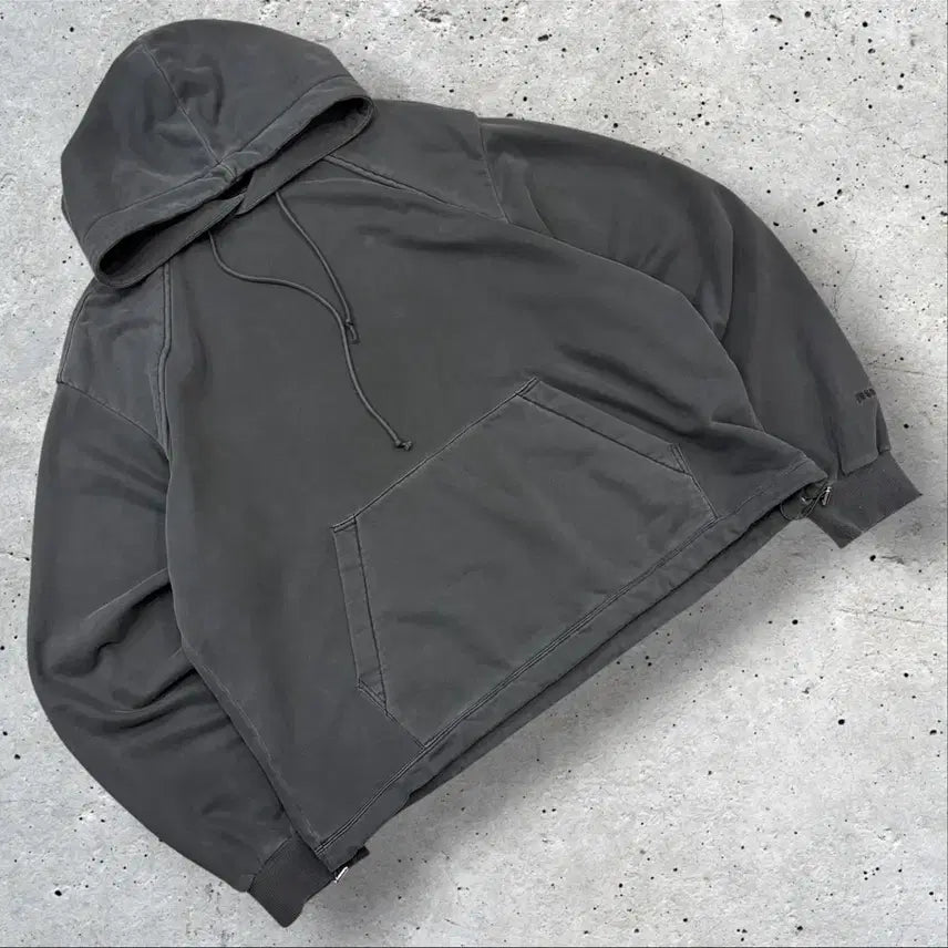 [BUNJANG] Juunj 20FW Garment Dyed Hoodie Charcoal Grey / [L] 20FW juunj 준지 가먼츠다잉 후드티 차콜 그레이